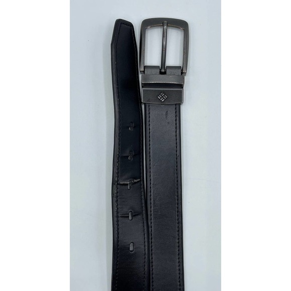 Columbia Men's Belt Reversible Black Brown Leather Size 36 Casual - Picture 3 of 7